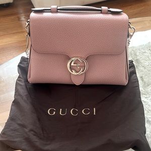 Gucci HG Dollar Calf Interlocking Handbag in Medium